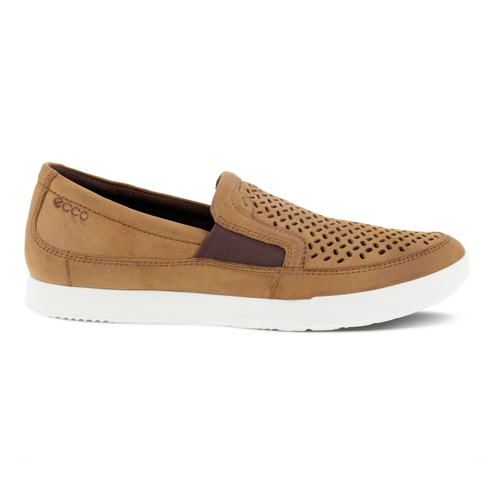 ECCO Mens Slip On Brown - Cathum - DIC-804517